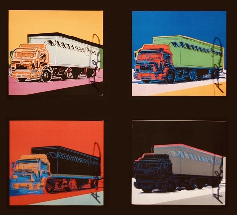 Andy Warhol, Trucks Invitation Cards (set of 4)