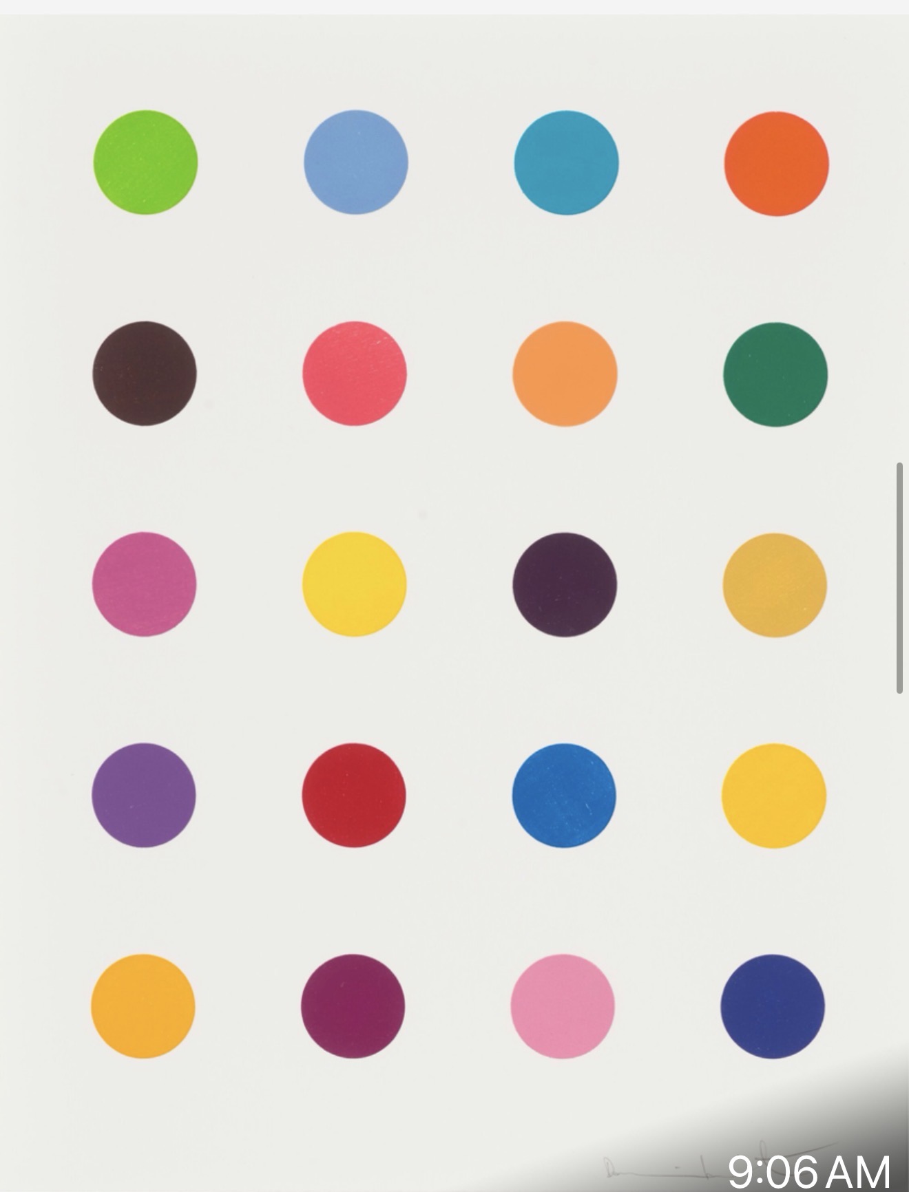 Damien Hirst Benzyloxyurea, from 40 Woodcut Spots