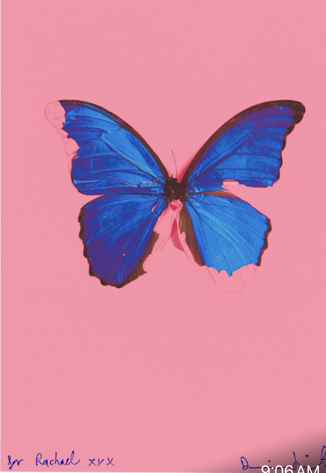Damien Hirst Blue Butterfly, from In the Darkest Hour There May Be Light