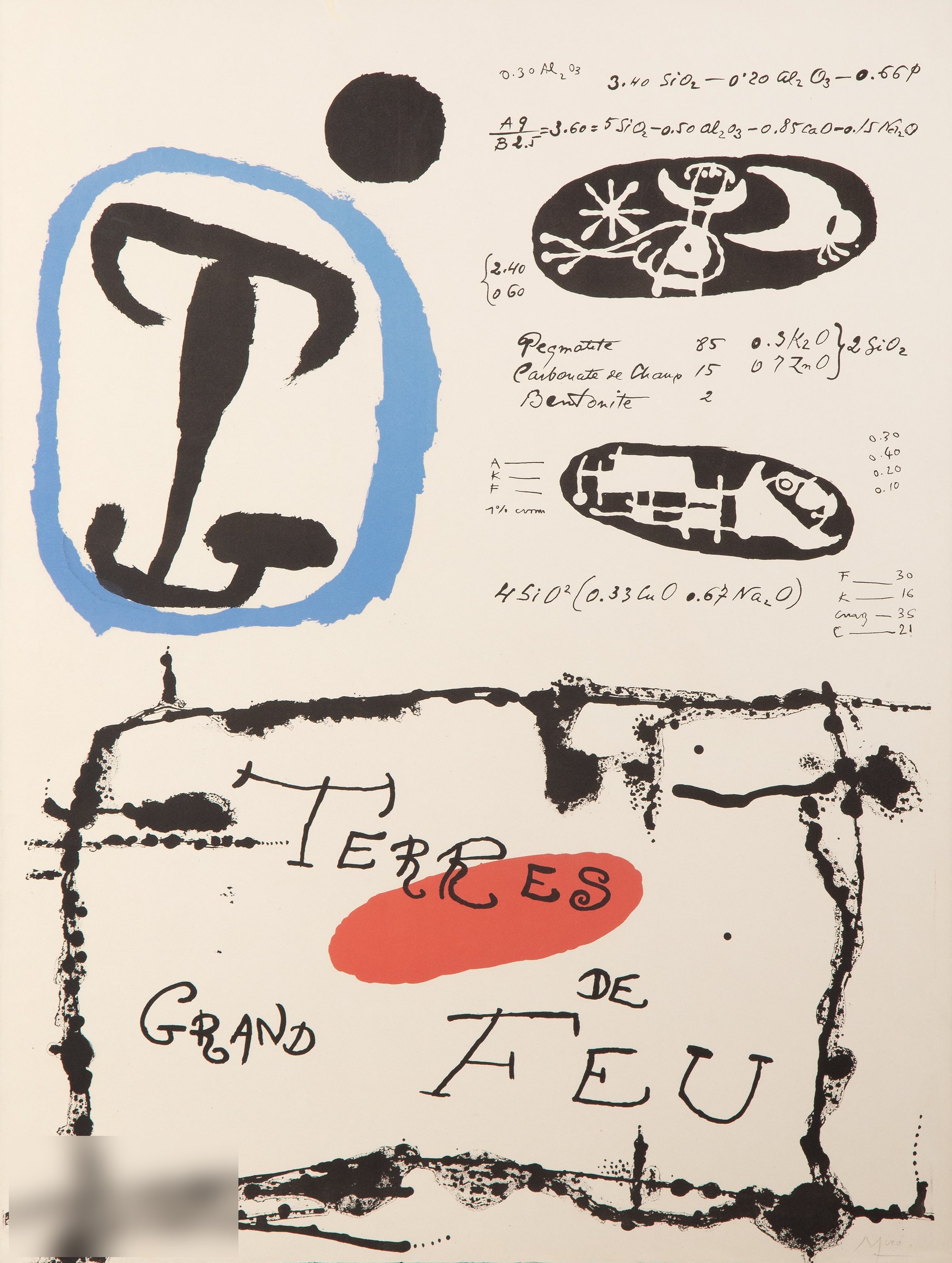 Joan Miro Terres de Grand Feu, from Derrière le Miroir