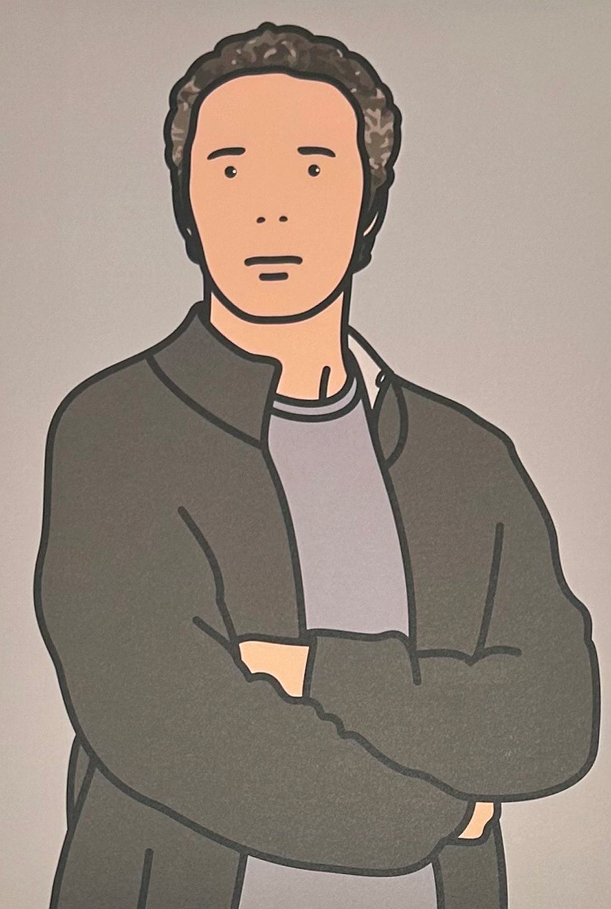 Julian Opie Julian with Cardigan