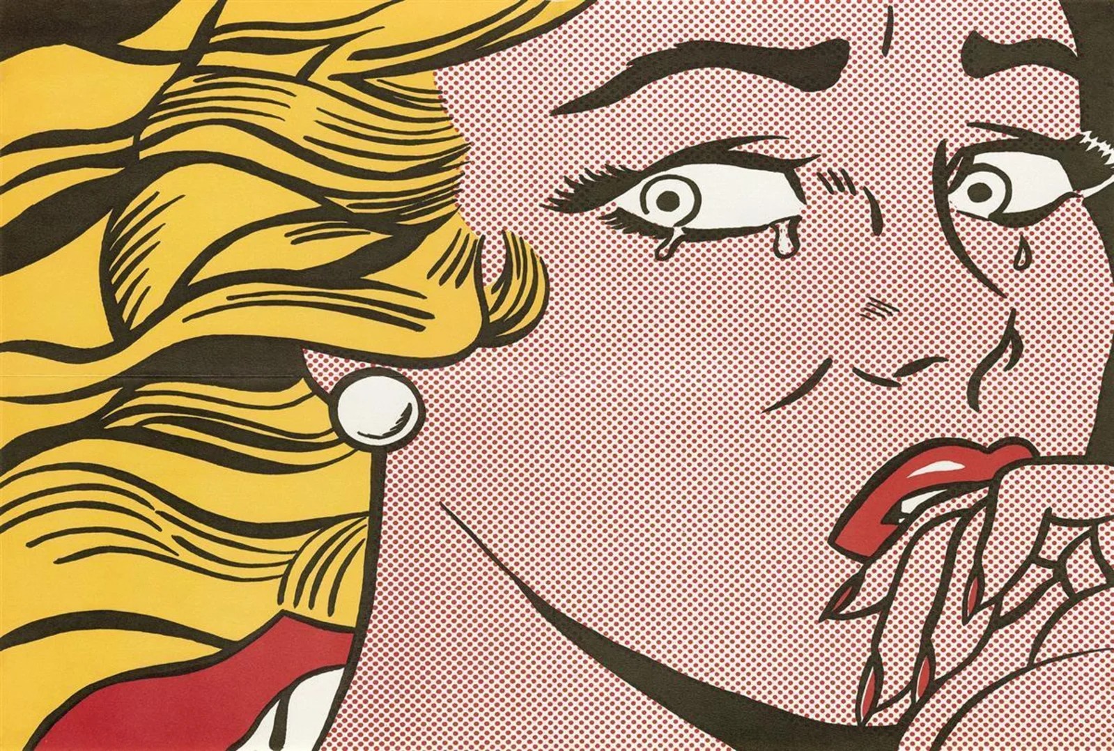Roy Lichtenstein Crying Girl (Castelli Mailer)