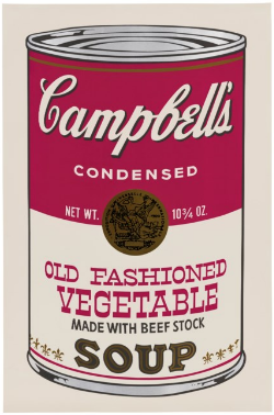 Andy Warhol, Old Fashioned Vegetable, Campbell’s Soup II